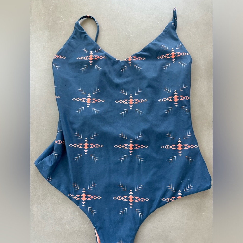 Aztec one piece super cheeky high cut M